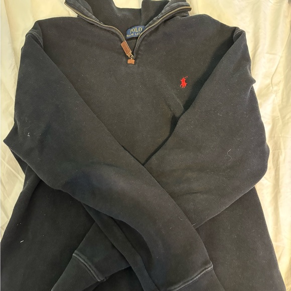 Black Ralph Lauren Quarter Zip - Picture 1 of 4